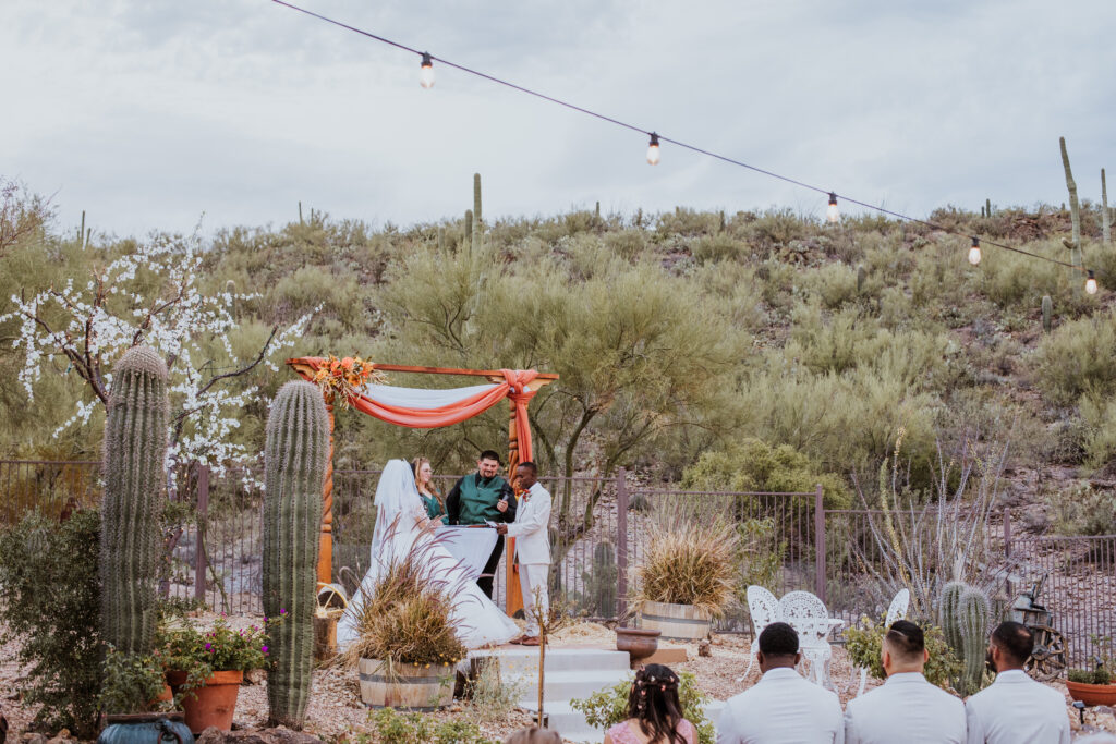 WEDDING CEREMONY AT TUCSON WEDDING VENUE BOHIO VISTA