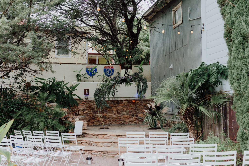 Bisbee wedding venue The Courtyard historic Arizona