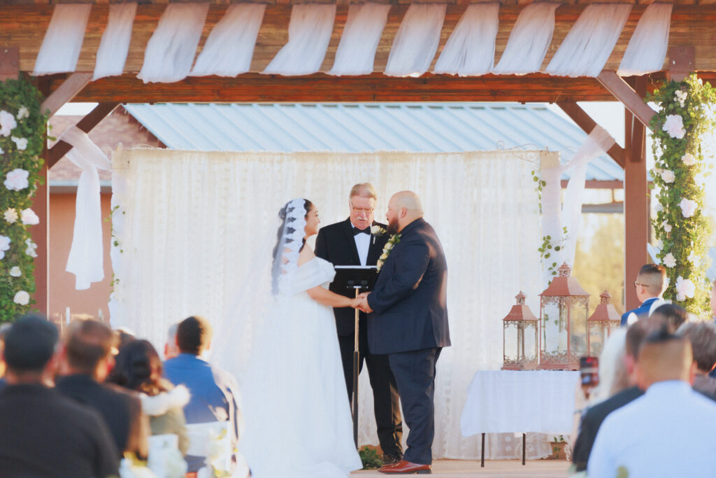 Rhino Ridge Willcox arizona wedding ceremony