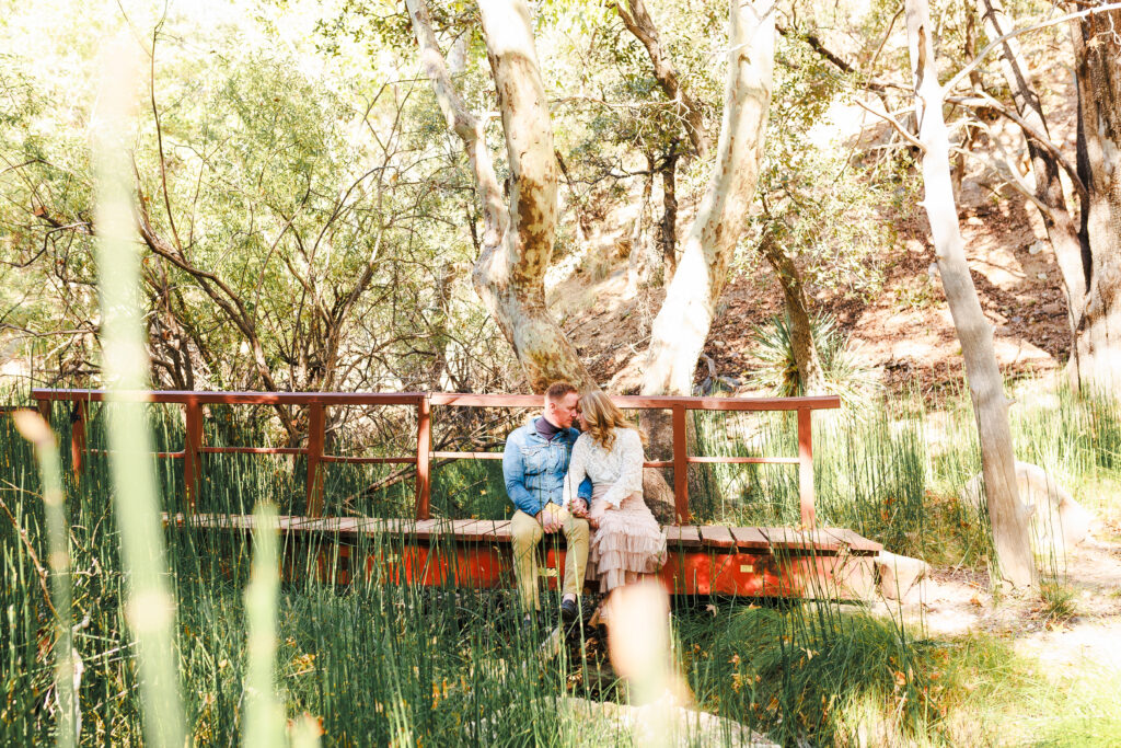 Engagement couple at Ramsey Canyon Preserve near Sierra Vista Arizona wedding venues