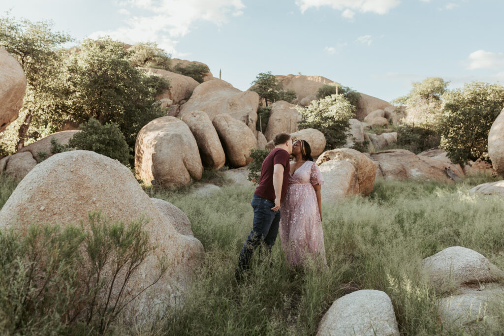 Arizona engagement photographer Dragoon location with Texas Canyon rocks