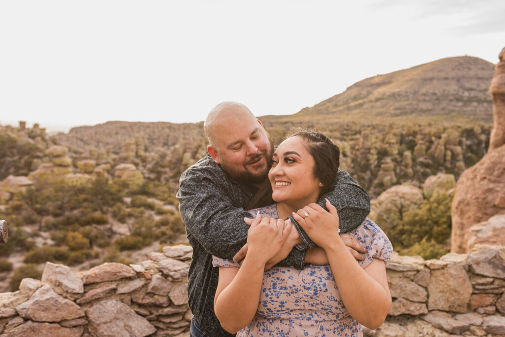 Southern Arizona engagement photographer Chiricahua Mountains desert session