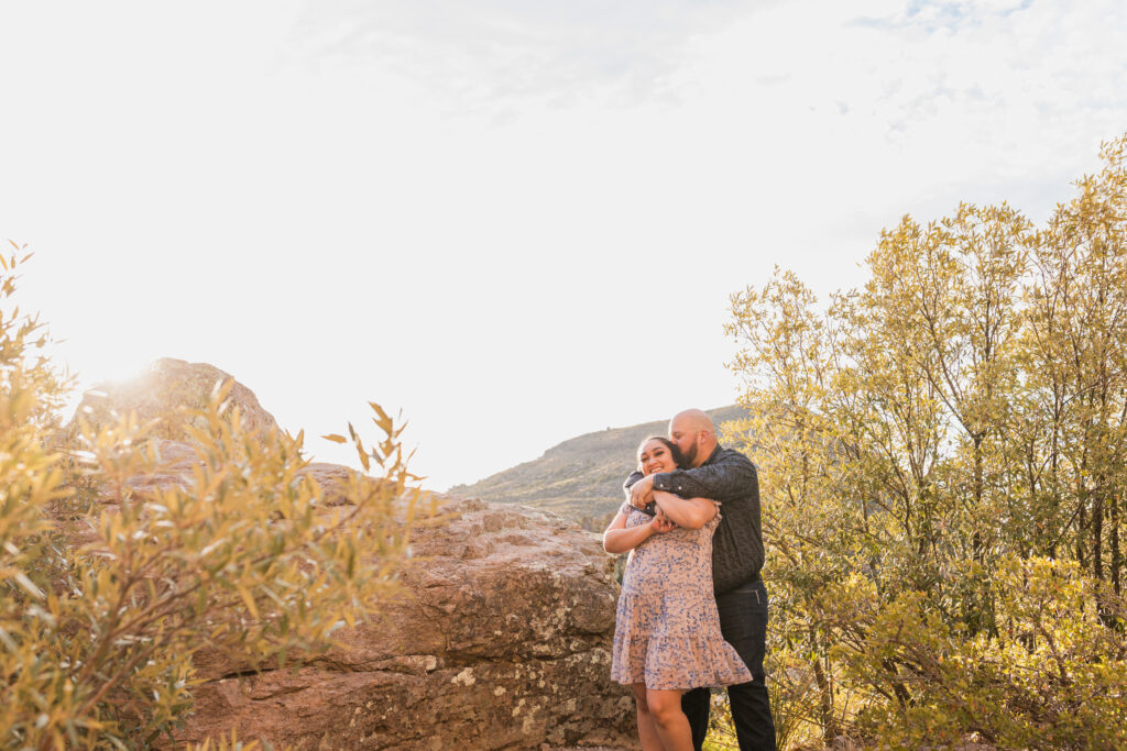 Golden hour engagement session Chiricahua Mountains Arizona photographer